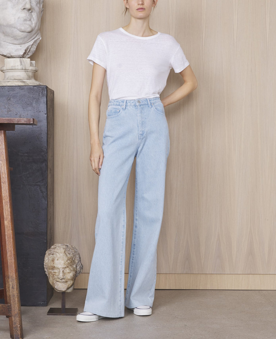 Lara tee piece dye fr linen - Image 1