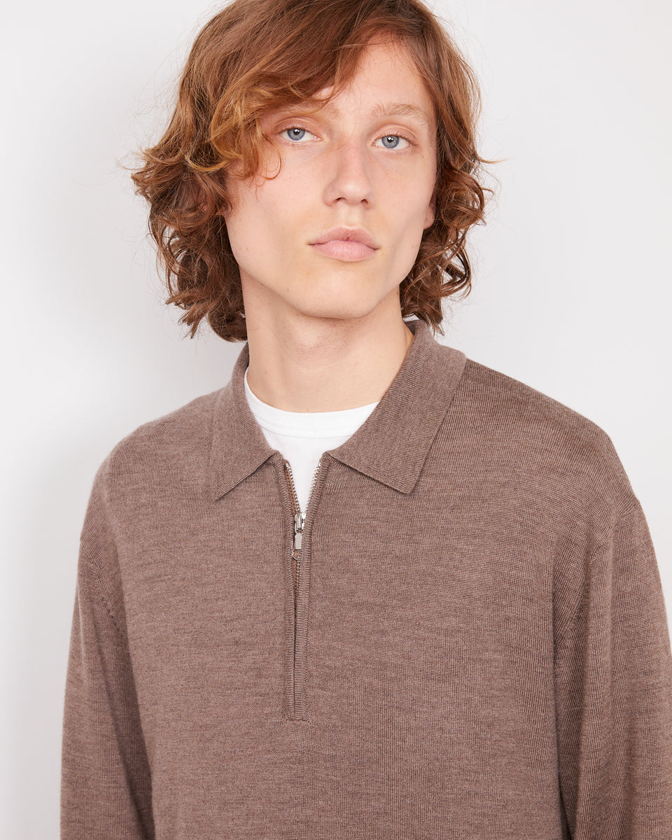 Bene zip polo merinos wool 4 - Image 4