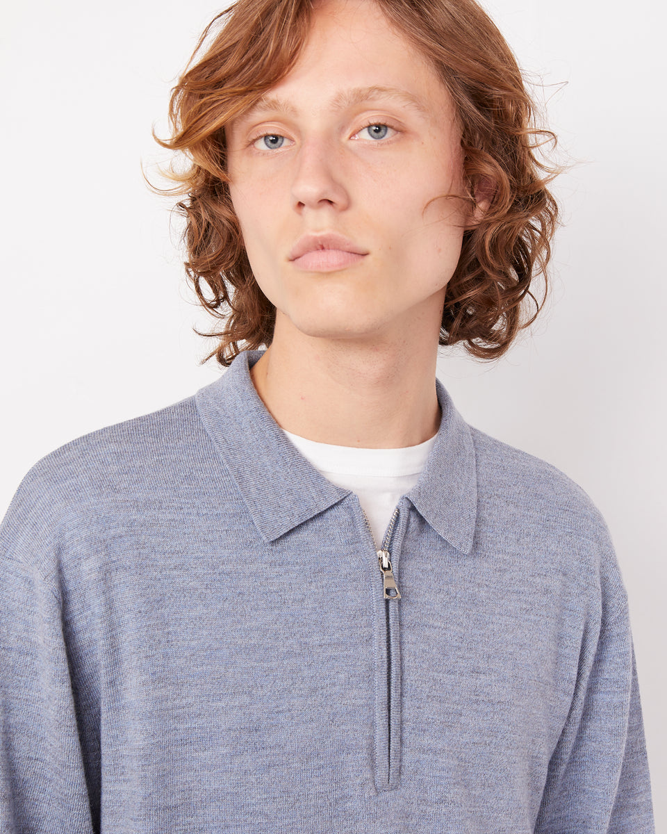 Bene zip polo merinos wool 4 - Image 4