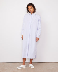 Yester striped cotton poplin 2 - Miniature 2