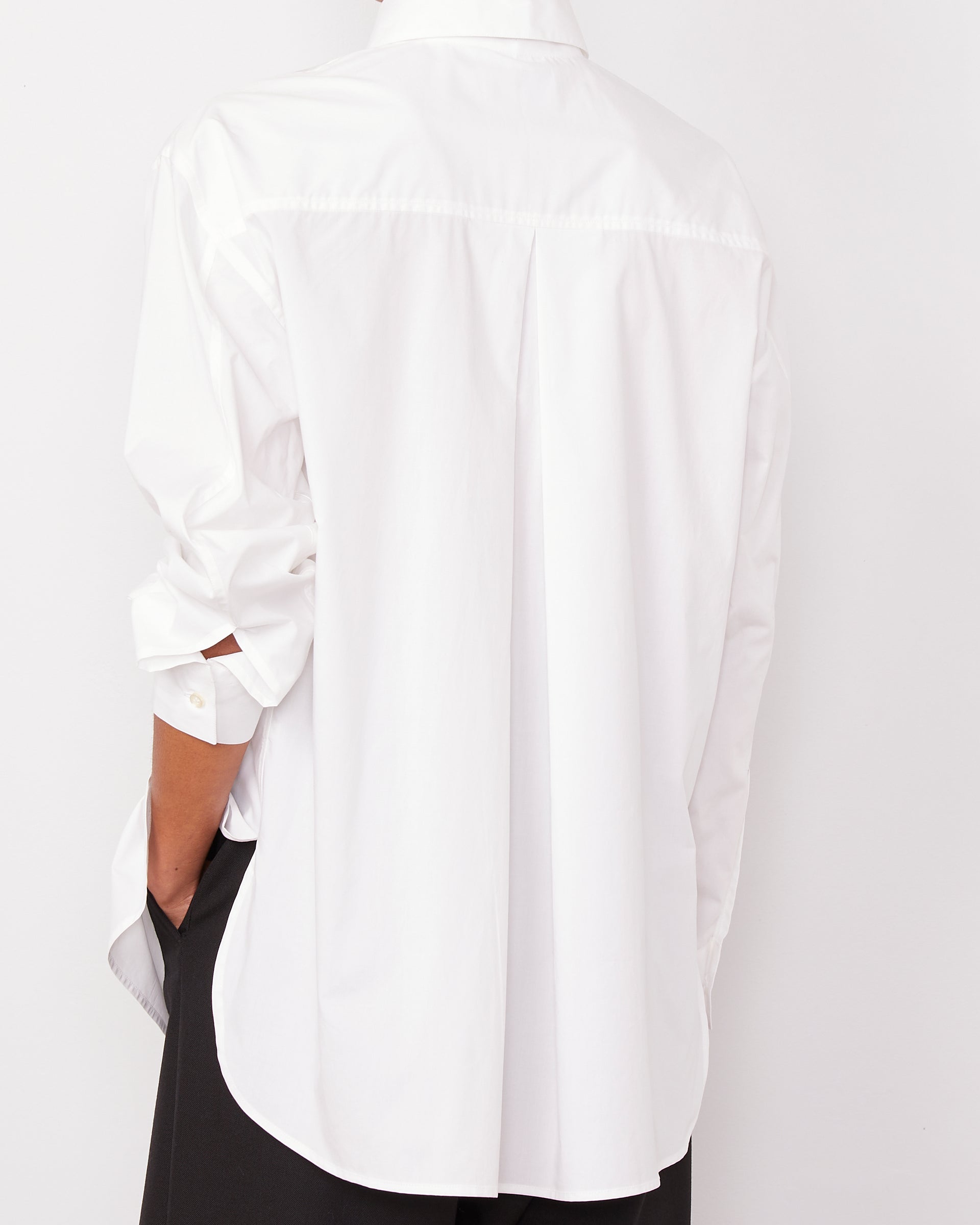 Yari white cotton poplin 3 - Image 3