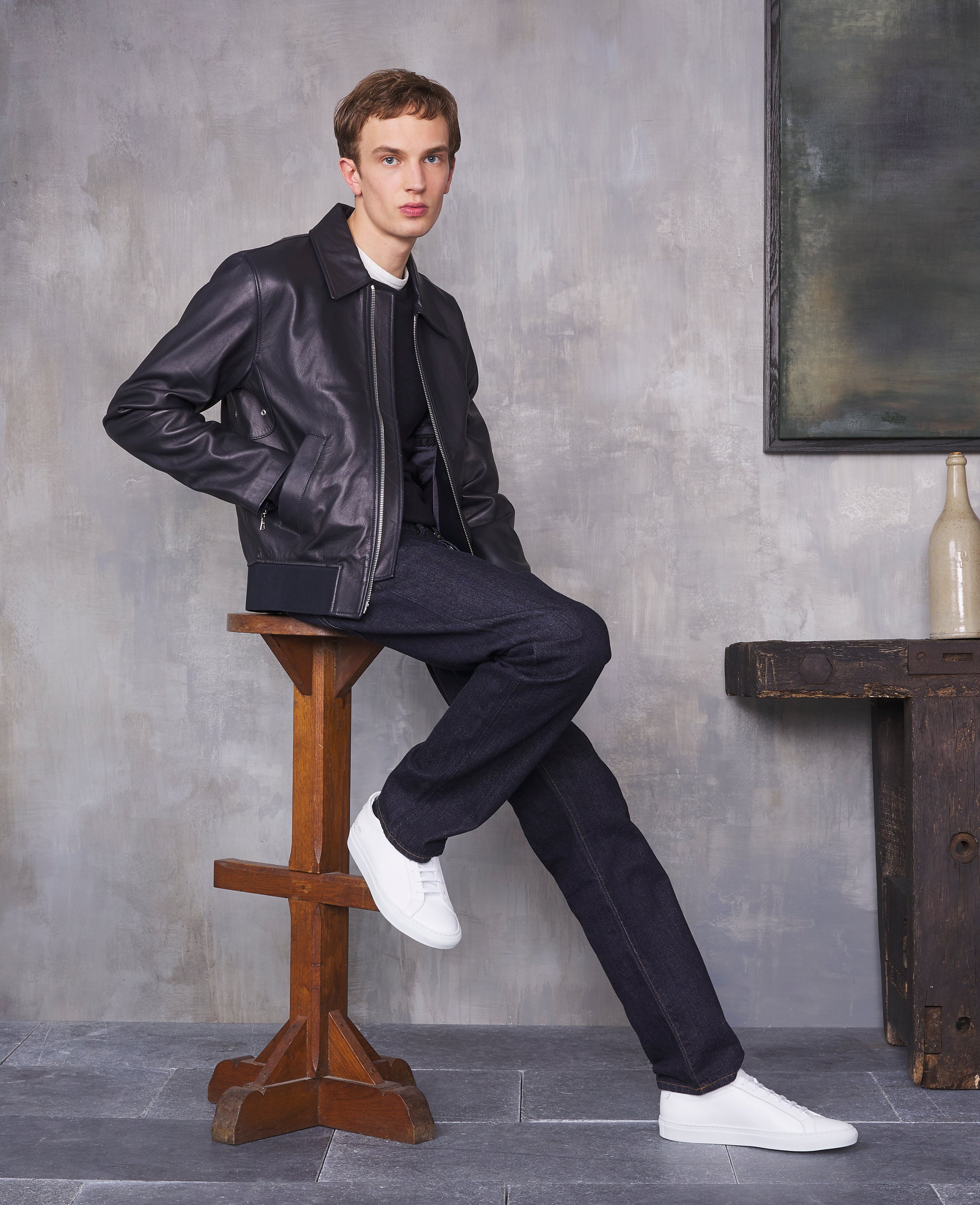 Charles bomber italian lamb leather – Officine Générale