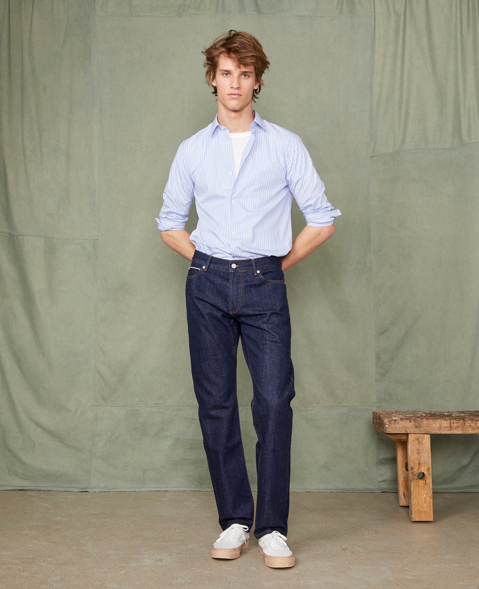 Regular fit denim japanese selvedge denim – Officine Générale