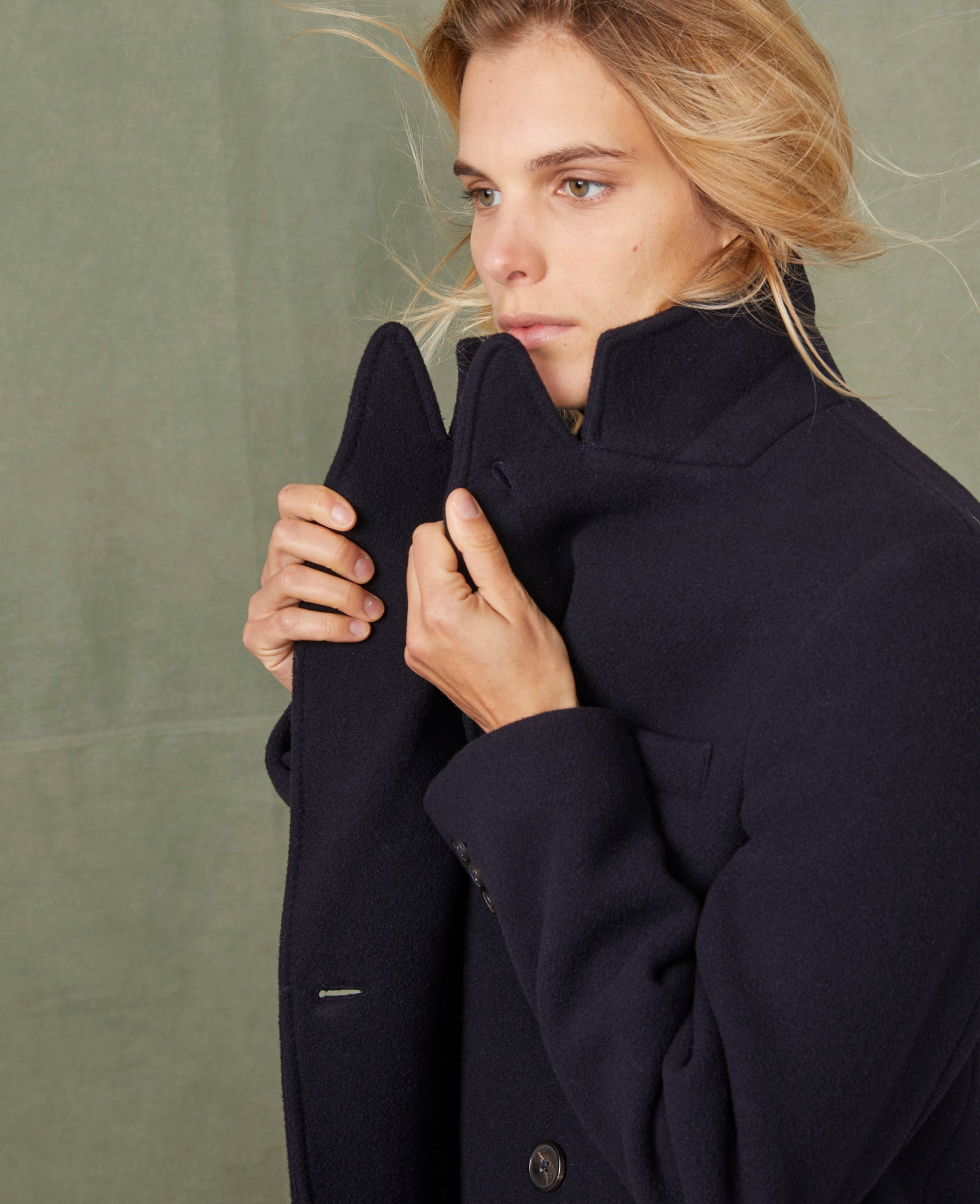 Double breasted coat feltro wool – Officine Générale