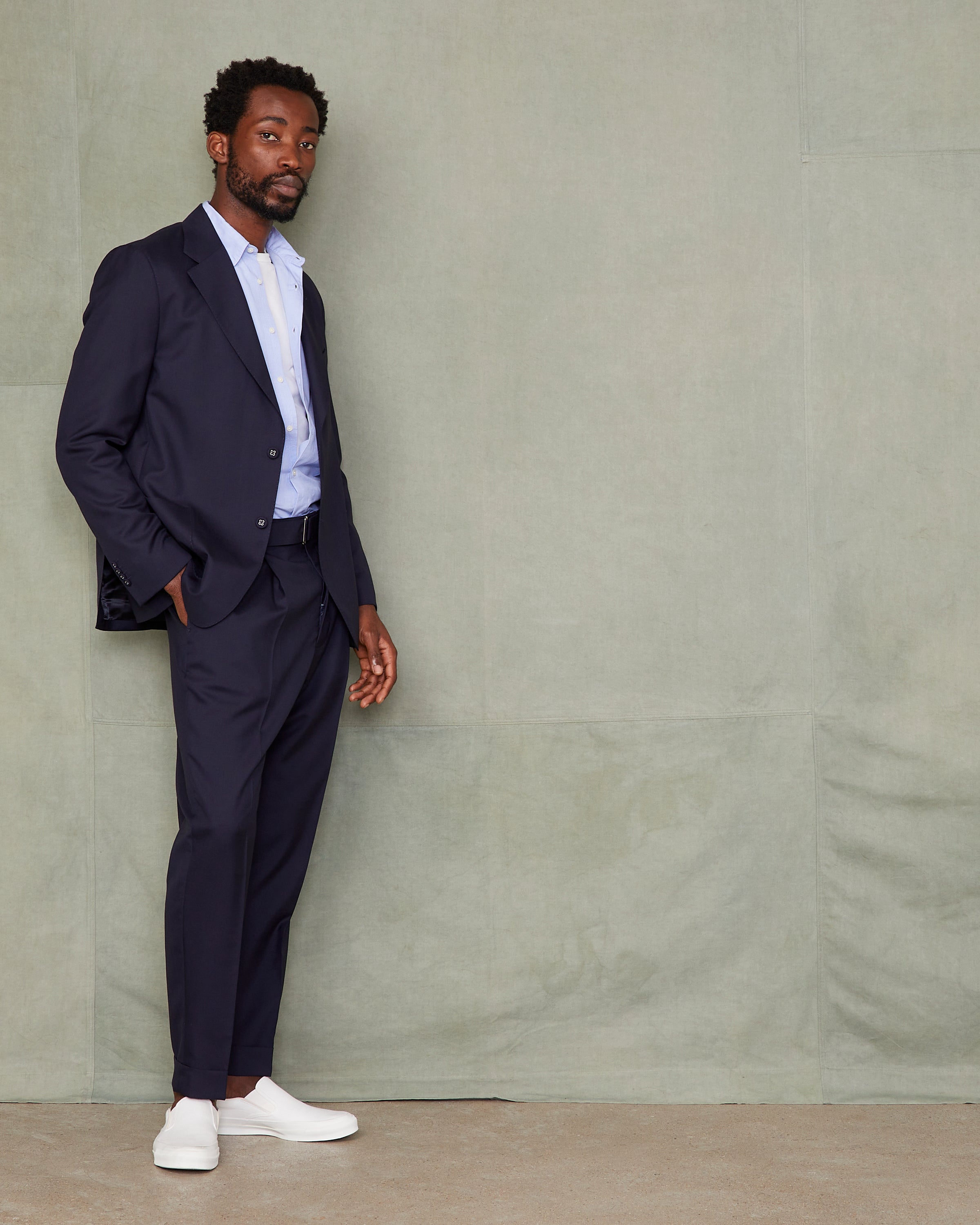 Officine Générale DREW PANTS ネイビー 46 M相当 Drew pants – Officine Générale