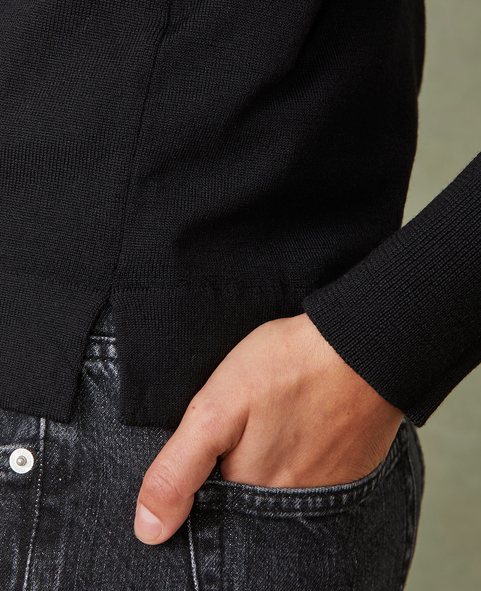 Turtleneck sweater italian merino wool – Officine Générale
