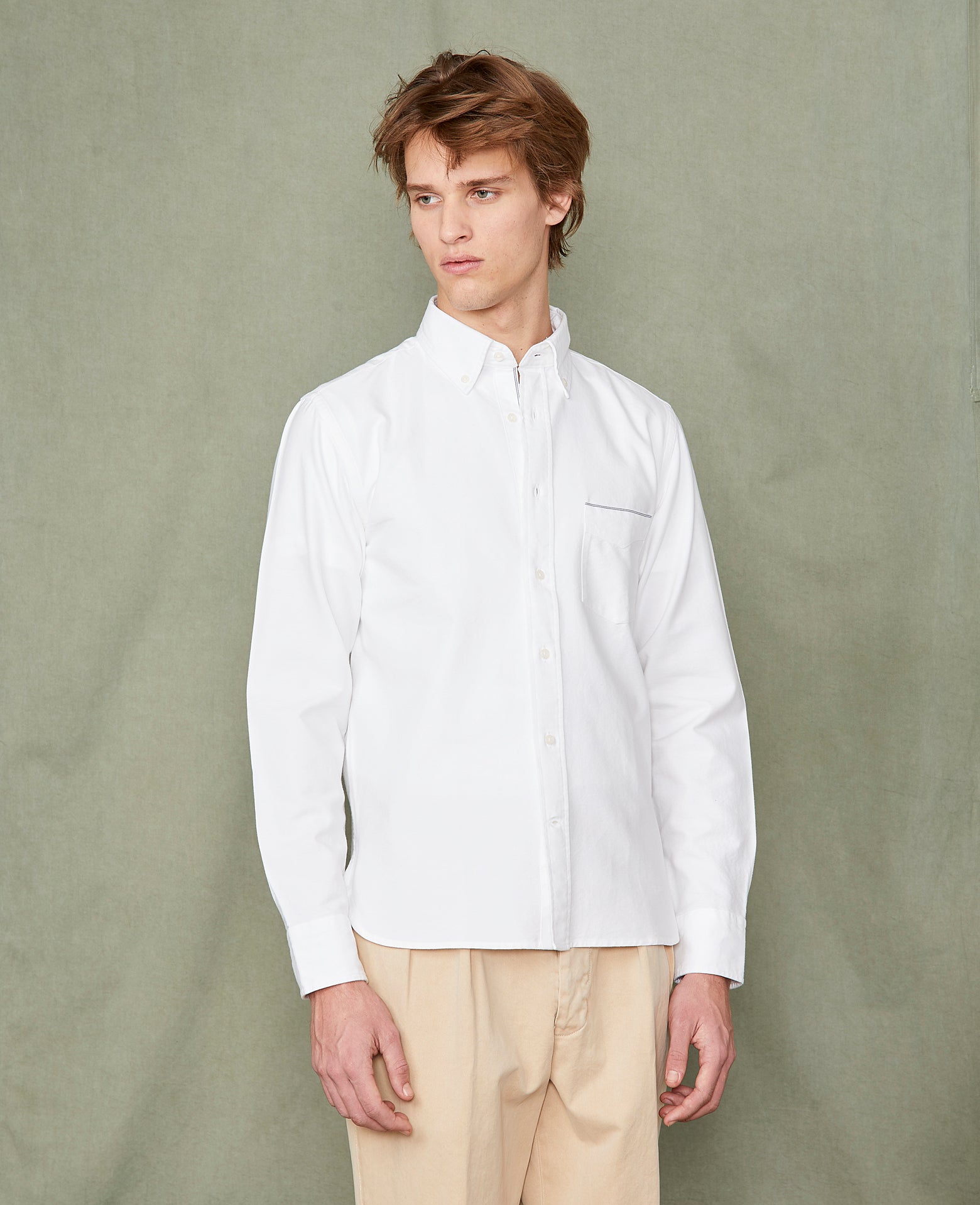 The New Oxford Shirt in 'Crisp White' Organic Cotton