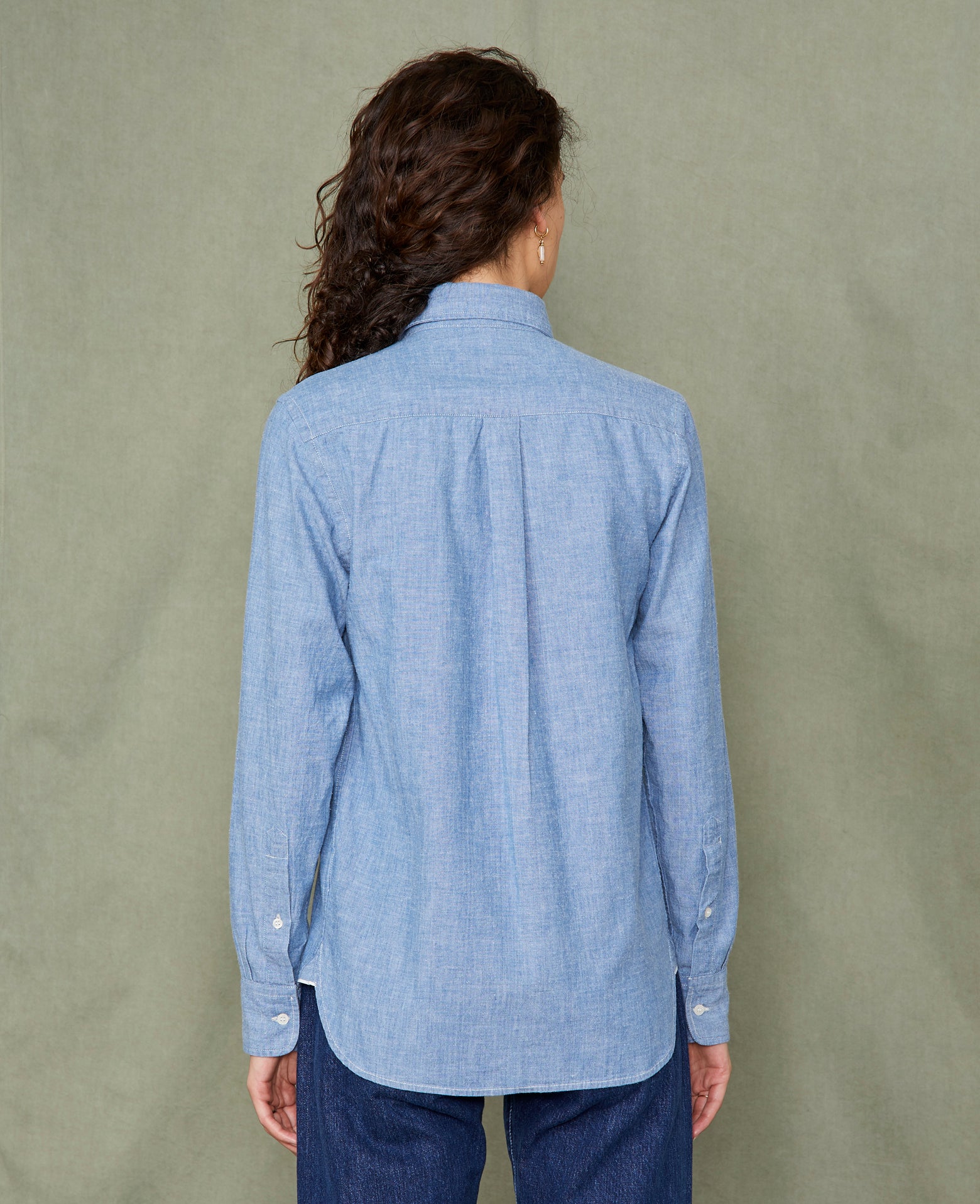 New button down shirt japanese cotton chambray – Officine Générale