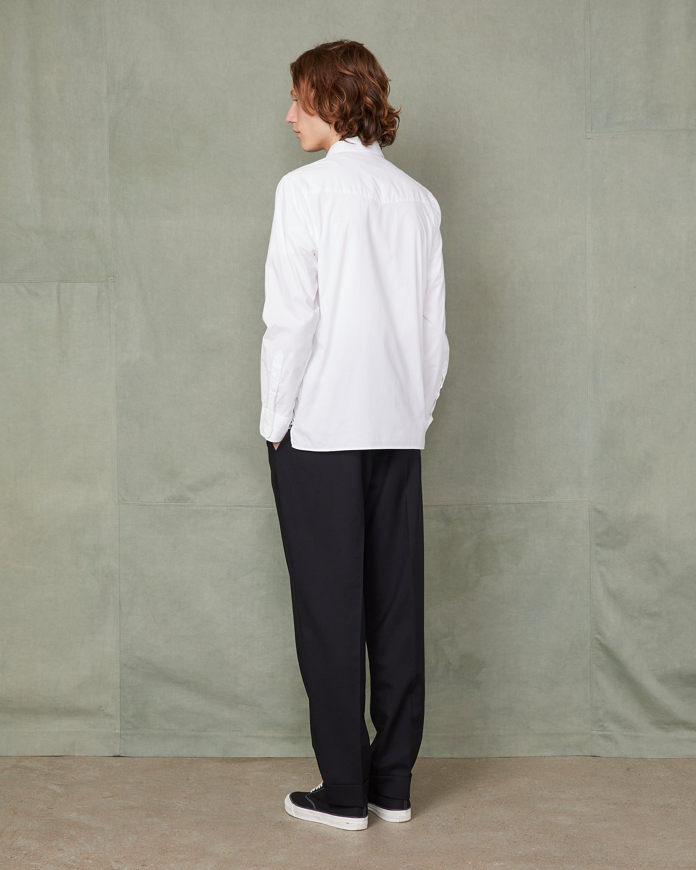 Soft collar shirt organic cotton poplin – Officine Générale