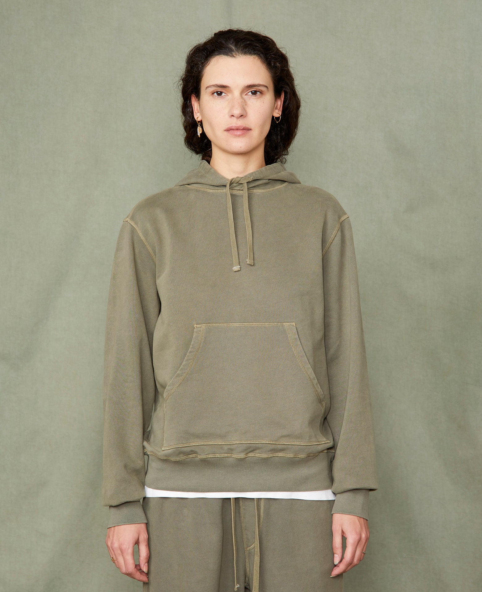 Hoodie sweatshirt organic cotton fleece – Officine Générale