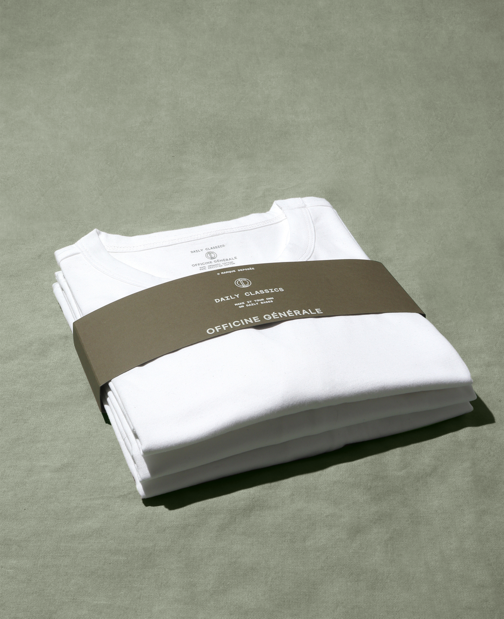 【関税込み】Officine Generale オフホワイト ポケットTシャツ Crew neck t-shirt organic cotton jersey – Officine Générale