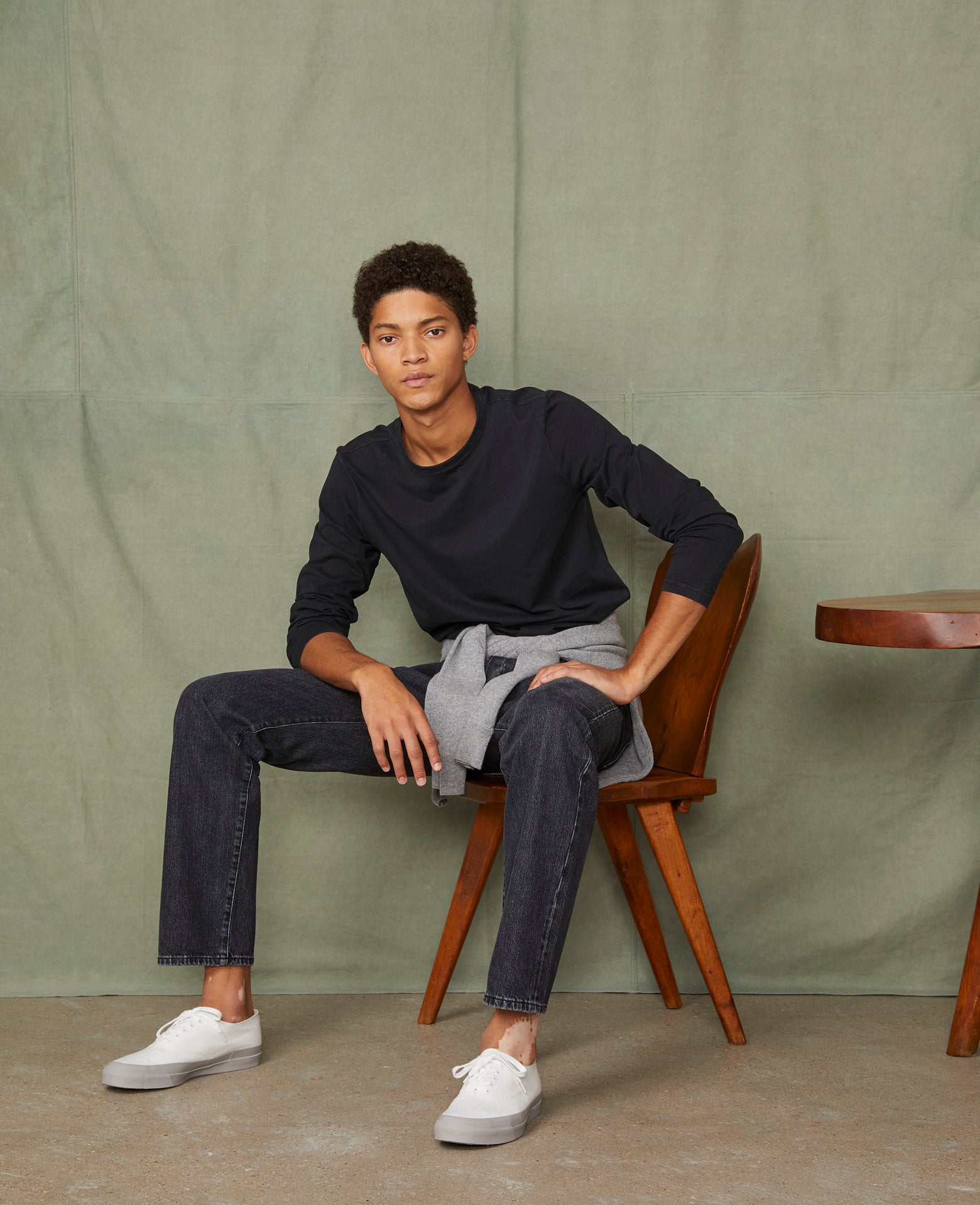 Long sleeve tee-shirt organic cotton jersey – Officine Générale