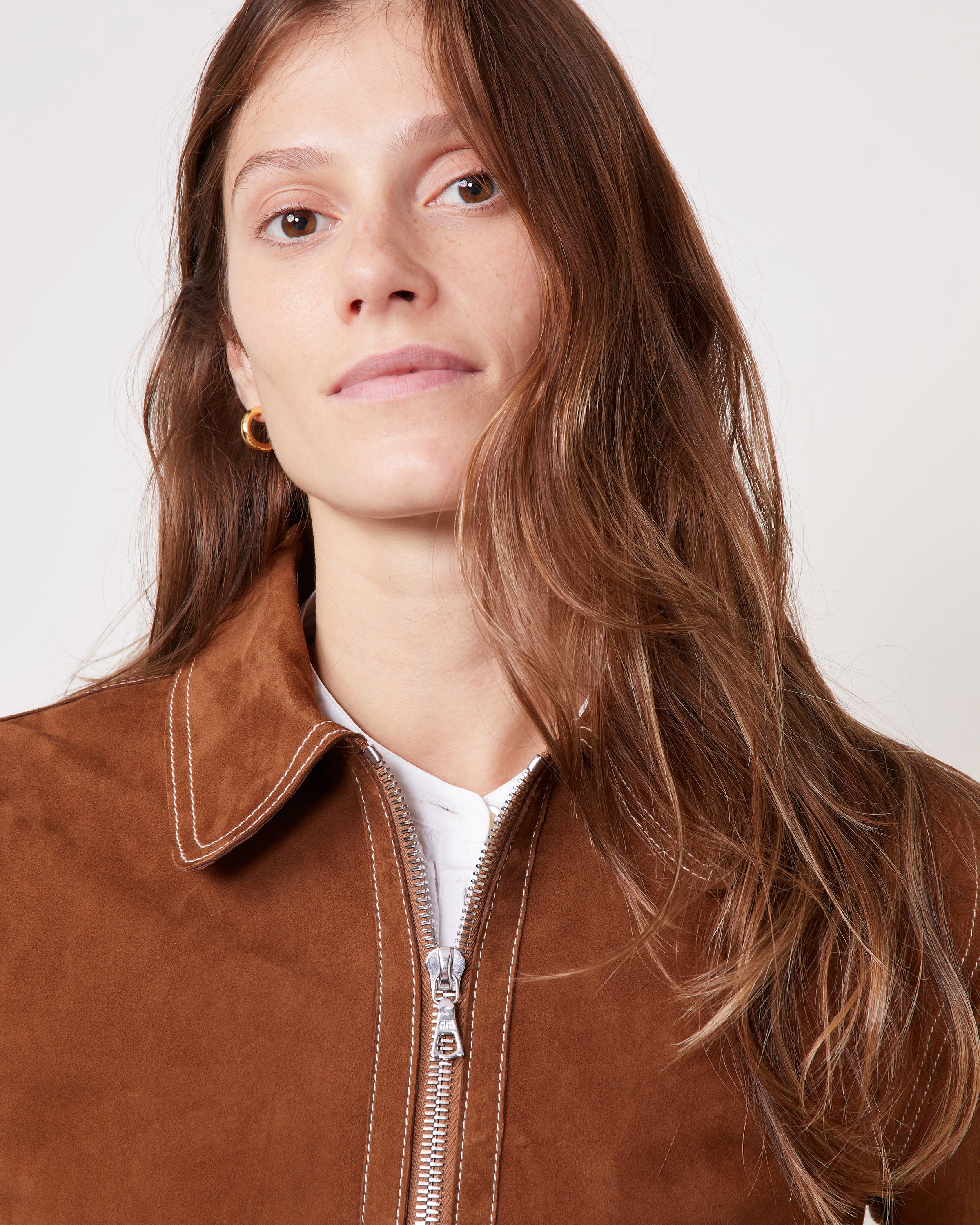 Maicah jacket italian goat suede leather – Officine Générale