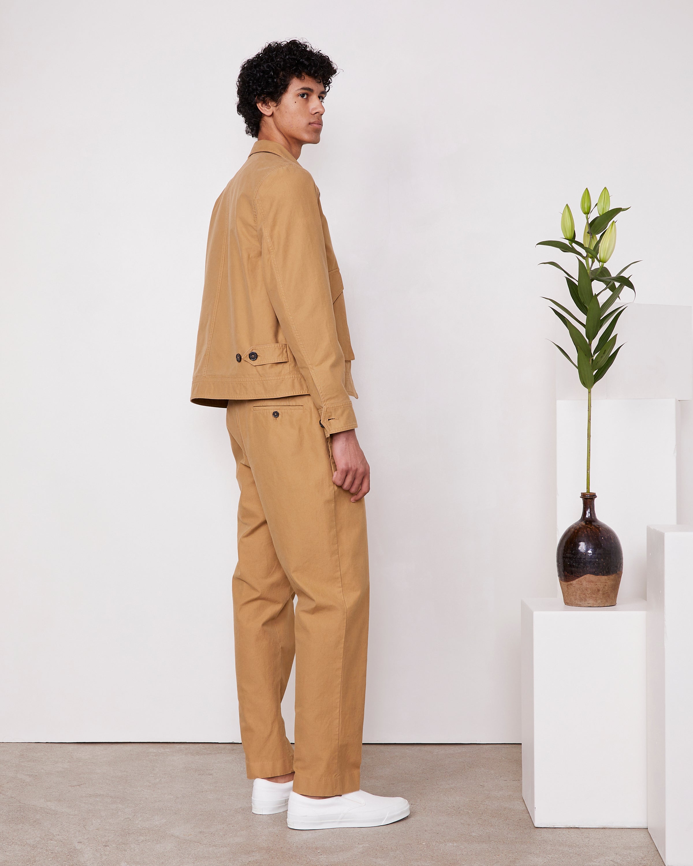 anytee classics] Officer Pants_Black Gabardine