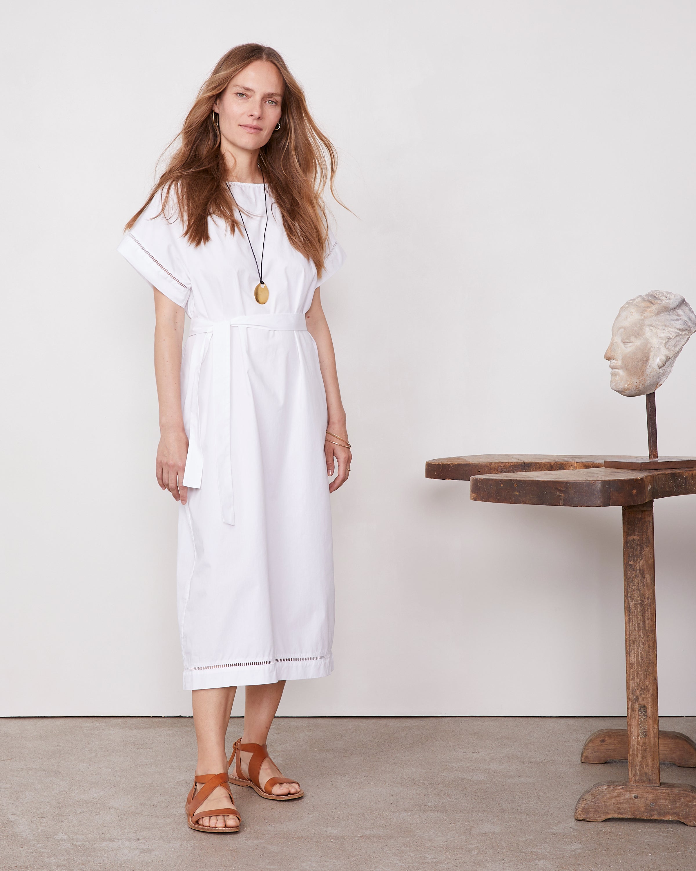 『Officine Generale』ロングドレス Loretta dress Officine Generale】 オフィシンジェネラル S25WDRS102 Loretta