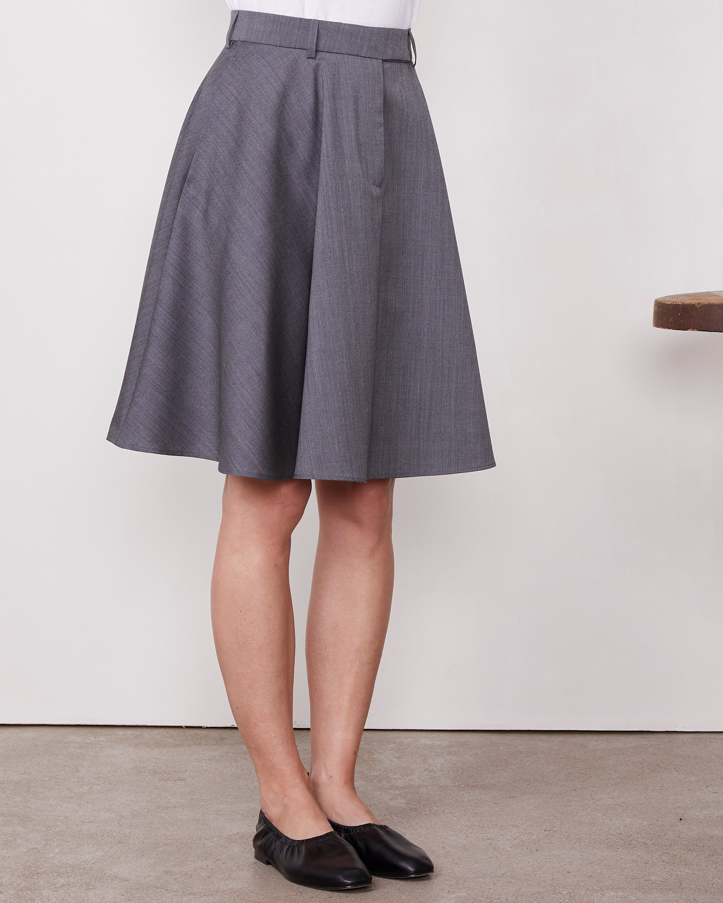 スカート OFFICINE GENERALE Women Mid Skirts W24WSKT153 STONE Grey Officine Générale Outlet: Skirt woman - Grey | Officine