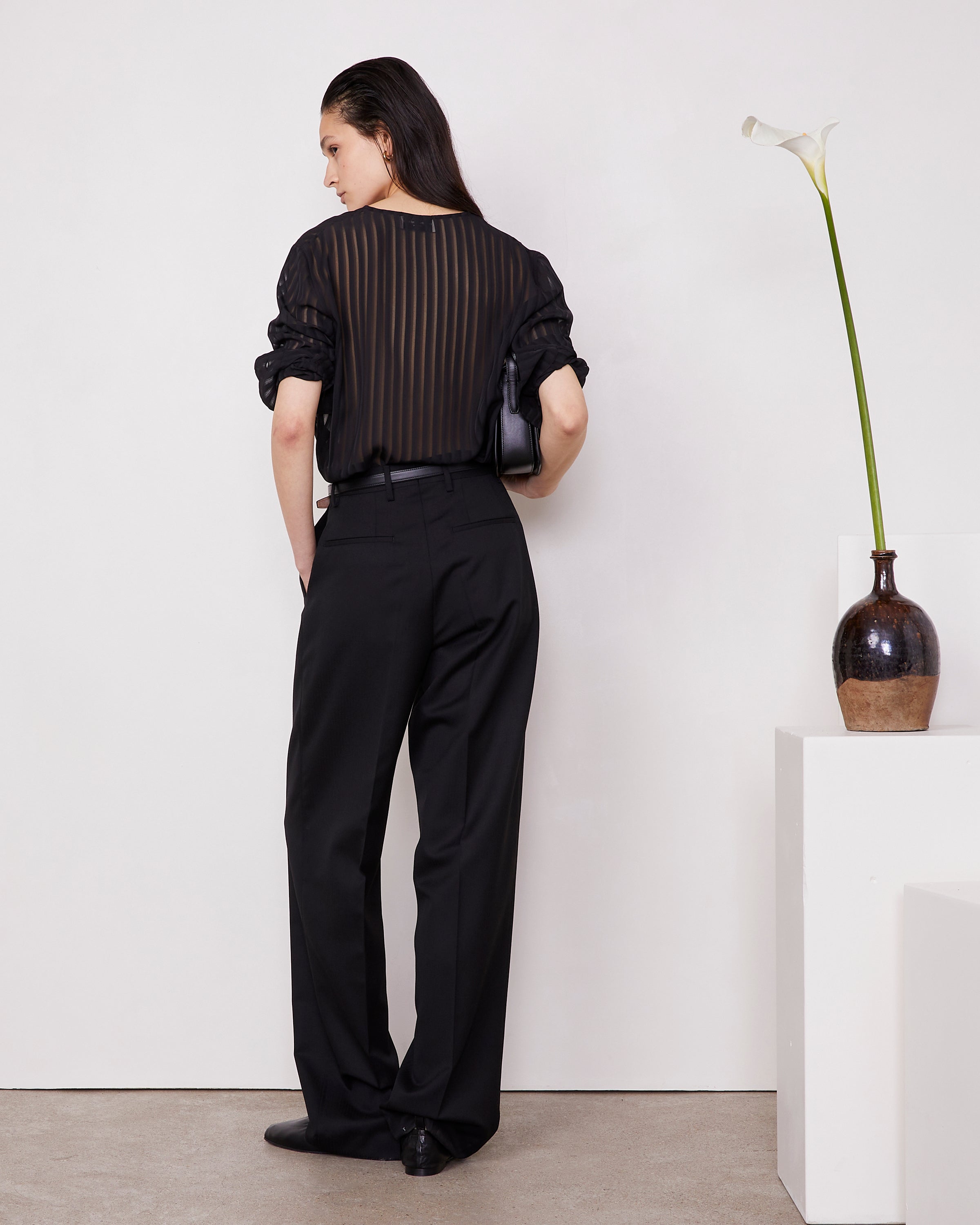 【GLOWNY】24SS★ SOPHIE'S EYELET PANTS SOPHIE'S EYELET PANTS (BLACK) - GLOWNY