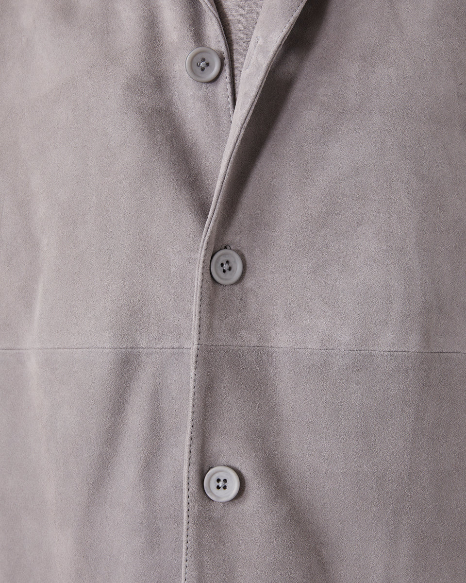Julien overshirt goat suede 4 - Image 4