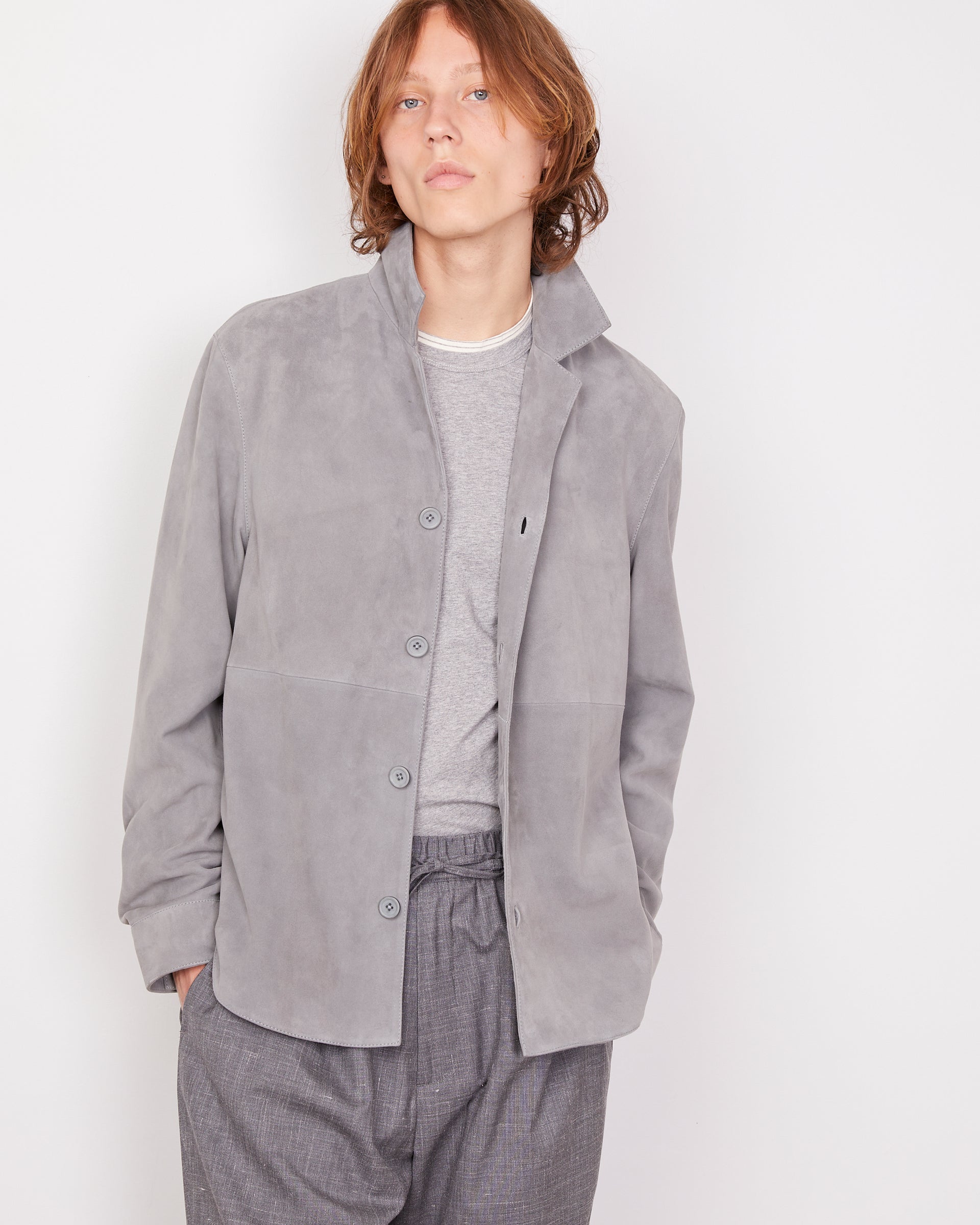 Julien overshirt goat suede 5 - Image 5