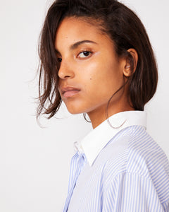 Yester striped cotton poplin 4 - Miniature 4