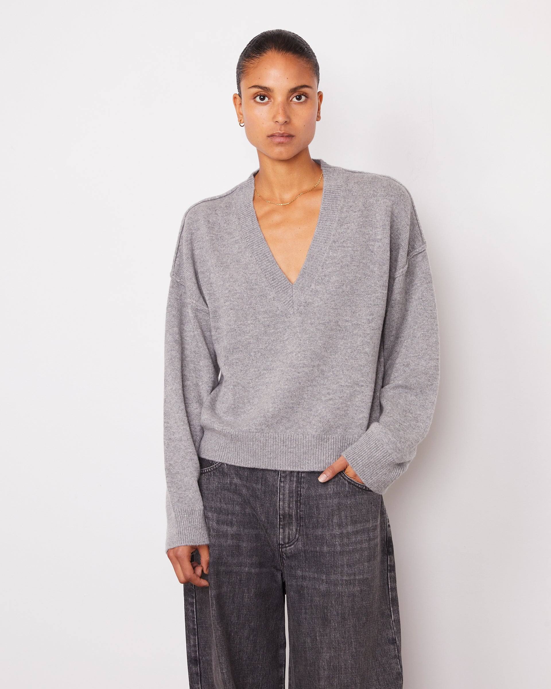 Misty vneck soft cashmere 2 - Image 2