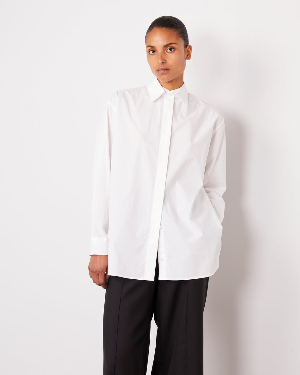Yari white cotton poplin 2 - Image 2