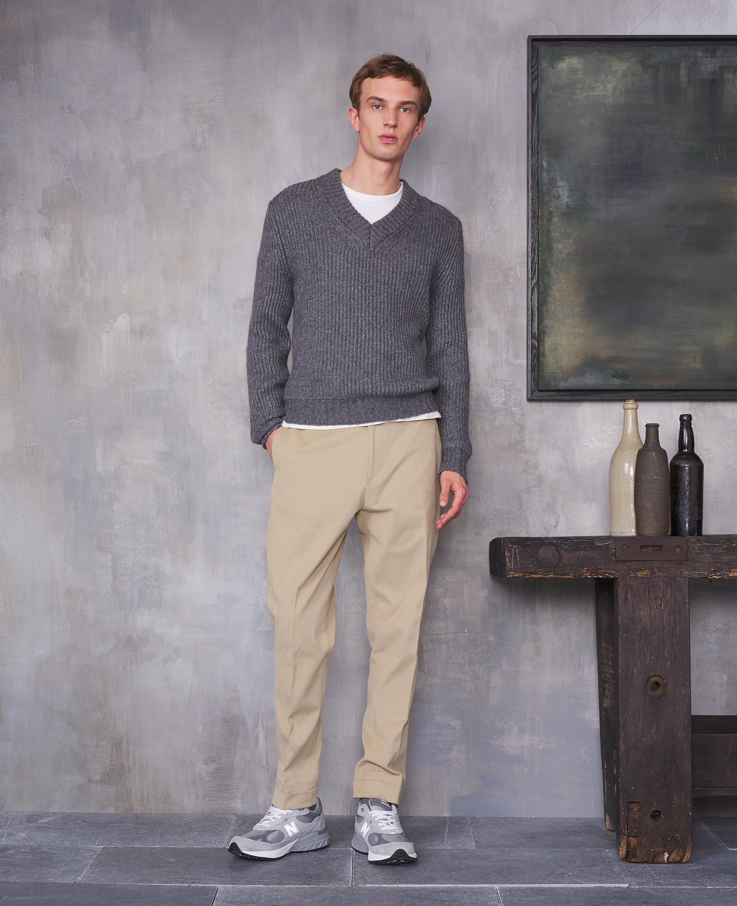 Sweater on sale and khakis