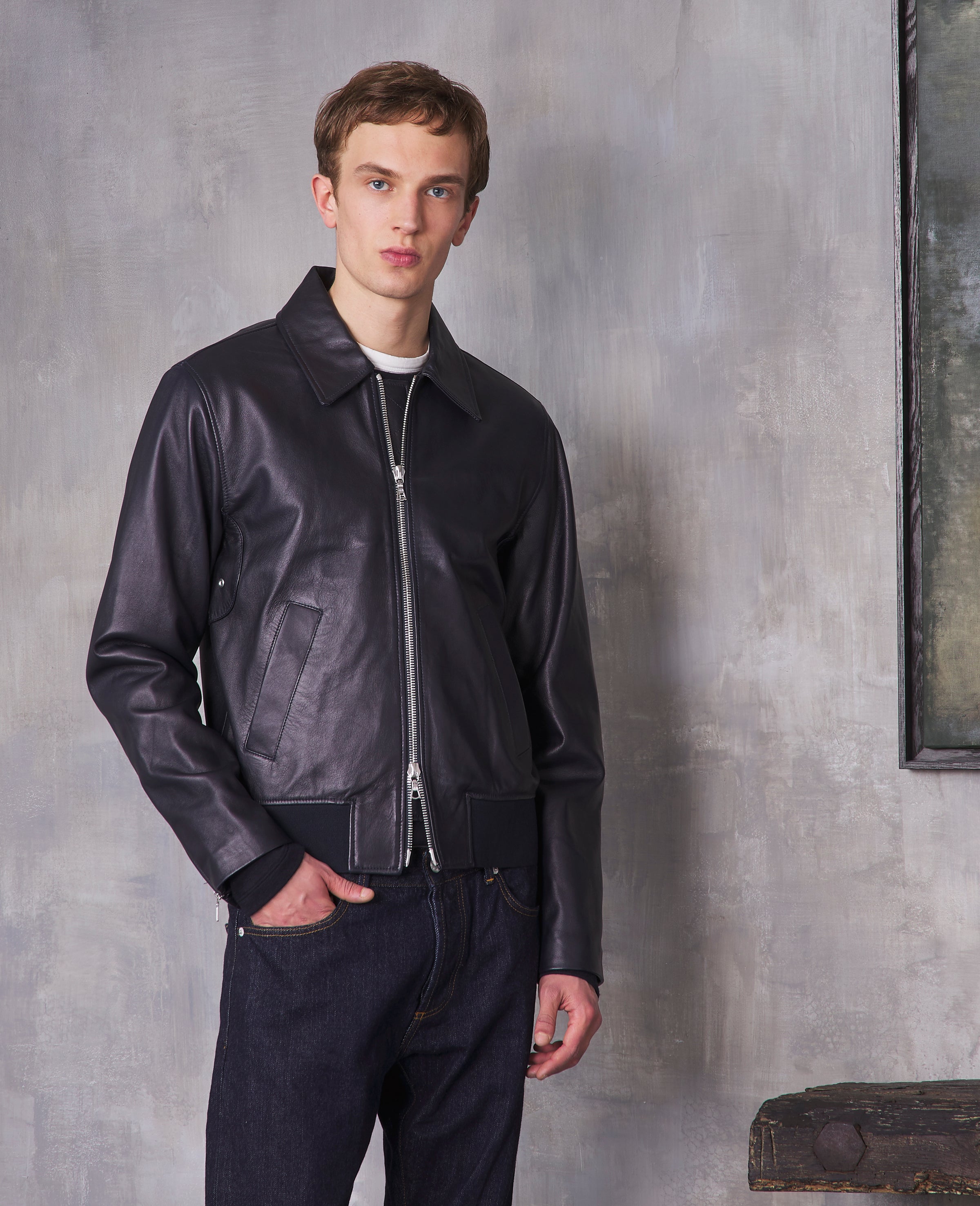 Charles bomber italian lamb leather – Officine Générale