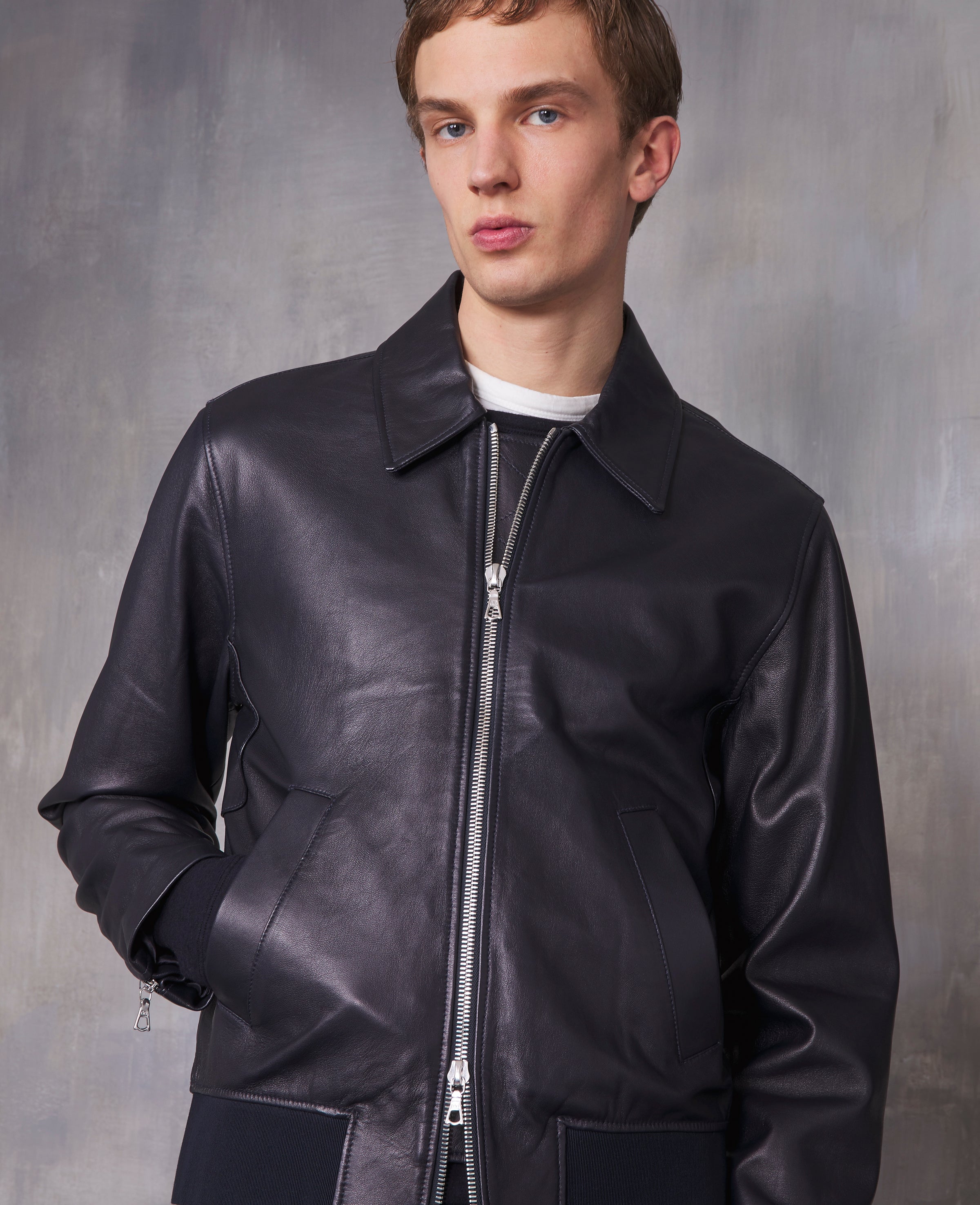 Charles bomber italian lamb leather – Officine Générale